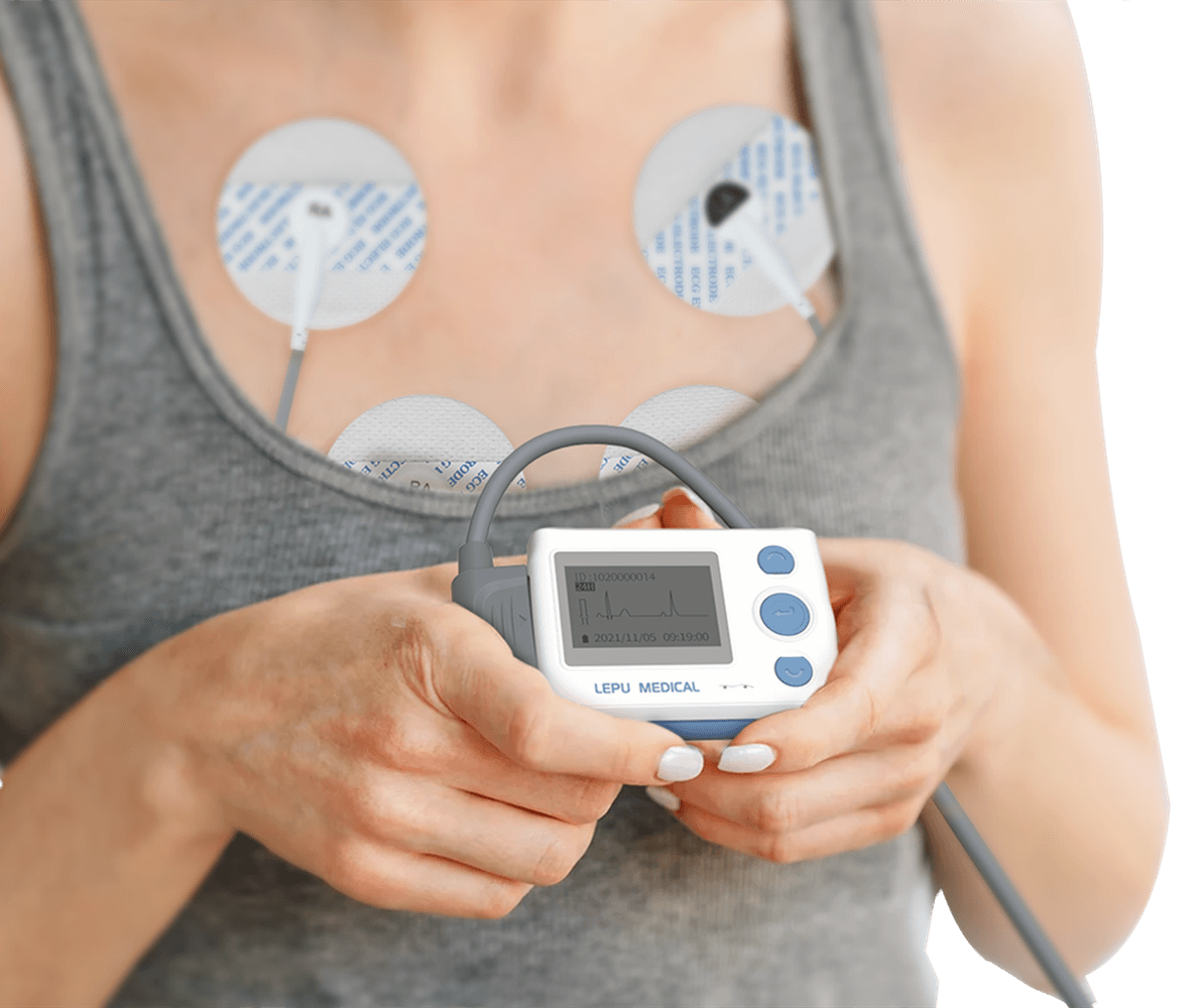 Wellue 12Lead Holter Monitor with AI Analysis 24Hour Holter